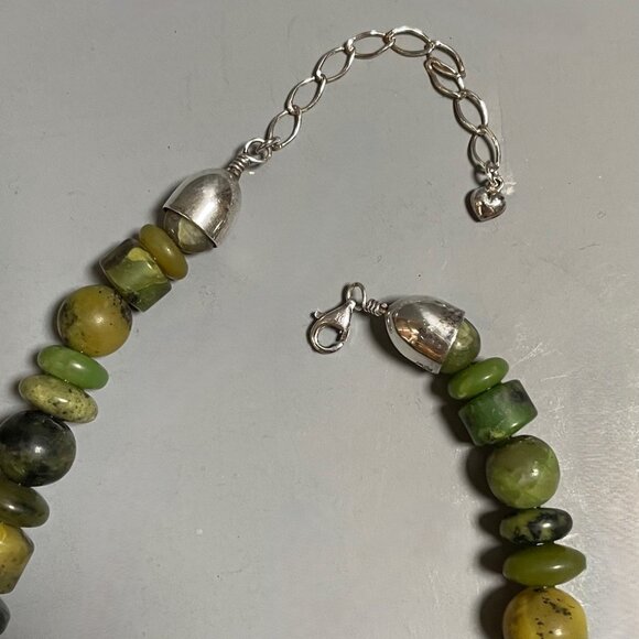 Mine Finds by Jay King Green Turquoise Bead Necklace - Picture 4 of 7